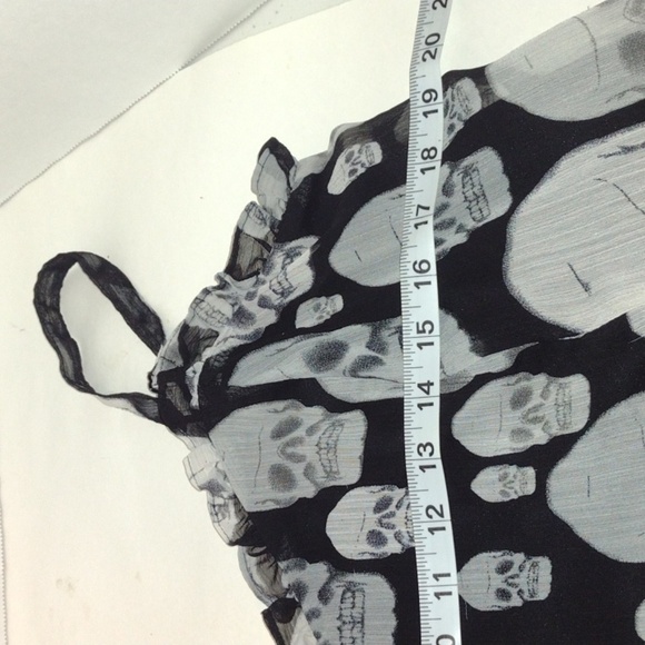 Tripp skull spaghetti strap shirt size 1 - Picture 8 of 12